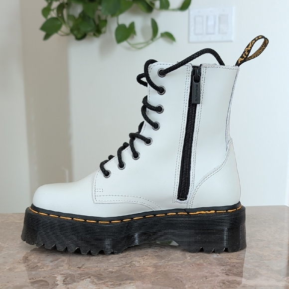 Dr. Martens White Combat Boots - Picture 7 of 10